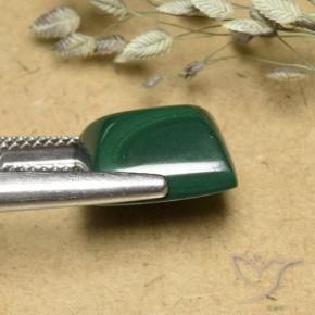 Malachite Verde naturale da 8.74 ct, Taglio a baguette, Opaco