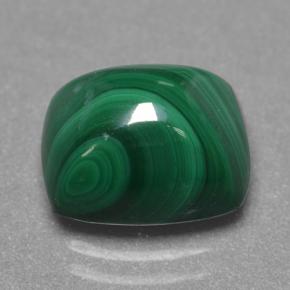 Malachite Verde multicolore naturale da 5.01 ct, Taglio a cuscino, Opaco