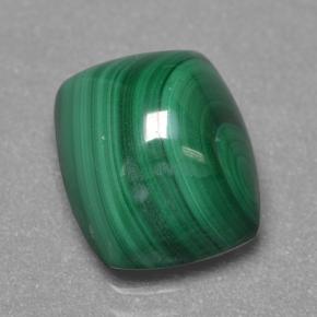 Malachite Verde multicolore naturale da 5.01 ct, Taglio a cuscino, Opaco