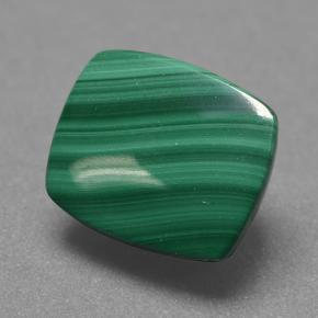 Malachite Verde multicolore naturale da 5.01 ct, Taglio a cuscino, Opaco