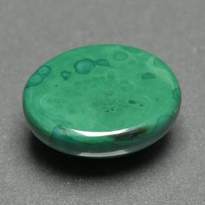 Malachite naturale verde da 5,08 ct, taglio ovale, opaco