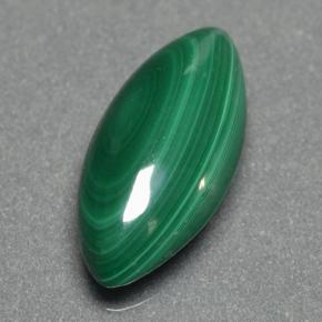 Malachite naturale verde da 2,85 ct, marchesa, opaco