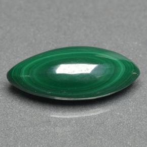 Malachite naturale verde da 2,85 ct, marchesa, opaco