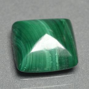 Malachite Verde medio naturale da 4.43 ct, Quadrato, Opaco