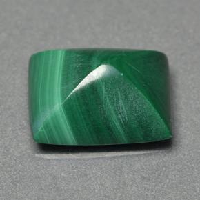 Malachite Verde multicolore naturale da 3.97 ct, Taglio a baguette, Opaco