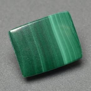 Malachite Verde multicolore naturale da 3.97 ct, Taglio a baguette, Opaco