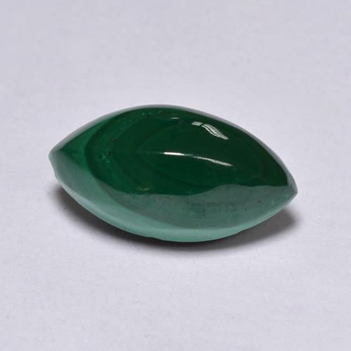 Malachite naturale verde da 1,82 ct, marchesa, opaco
