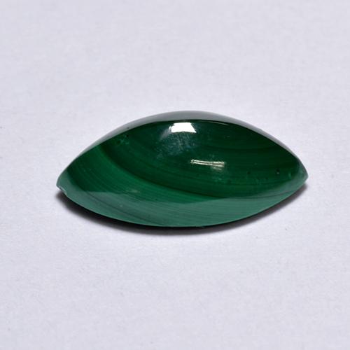 Malachite naturale verde da 1,82 ct, marchesa, opaco