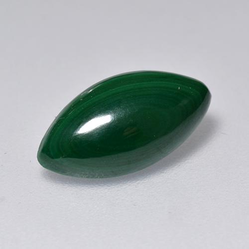 Malachite naturale verde da 2,05 ct, marchesa, opaco