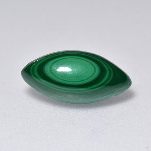 Malachite naturale verde da 2,06 ct, marchesa, opaco