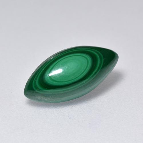 Malachite naturale verde da 2,06 ct, marchesa, opaco