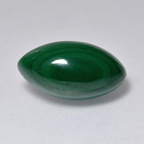 Malachite naturale verde da 3,66 ct, marchesa, opaco