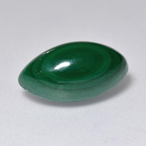 Malachite naturale verde da 3,66 ct, marchesa, opaco