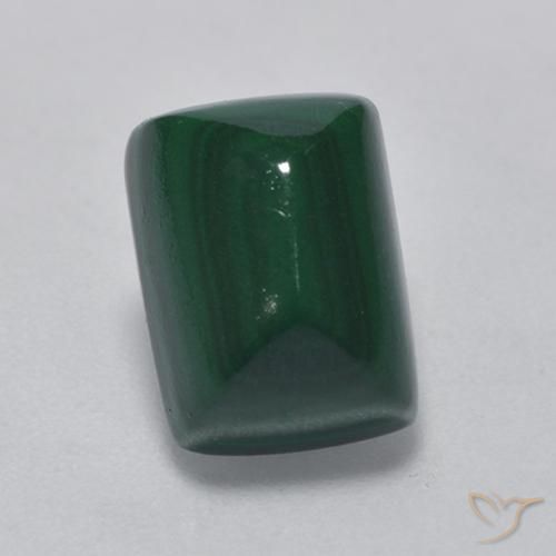 5.28ct Naturale Verde medio Malachite, Taglio a baguette, Opaco