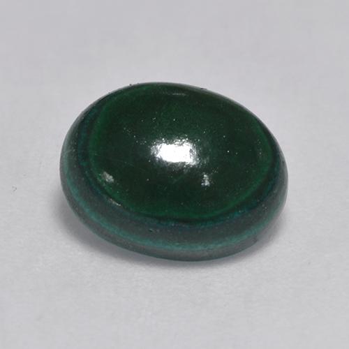 Malachite naturale verde da 3,23 ct, taglio ovale, opaco