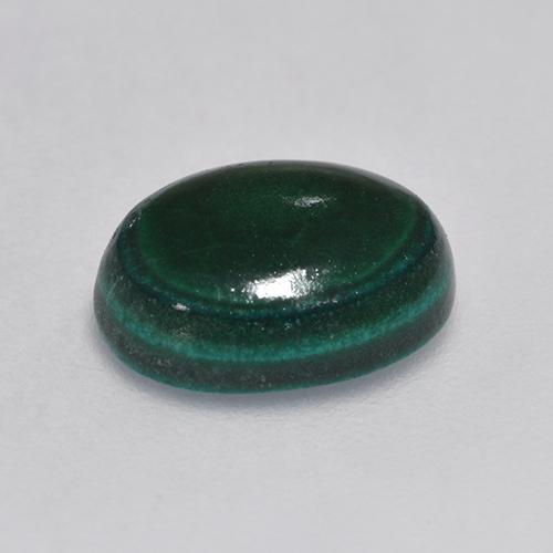 Malachite naturale verde da 3,23 ct, taglio ovale, opaco