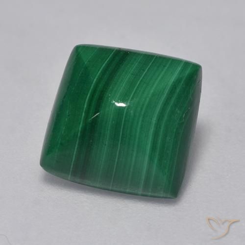 Malachite Verde naturale da 3.66 ct, Quadrato, Opaco