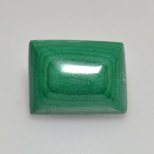 Malachite naturale verde da 2,95 ct, baguette, opaco