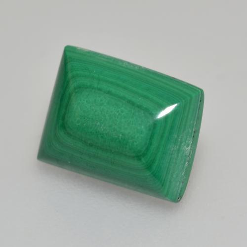 Malachite naturale verde da 2,95 ct, baguette, opaco