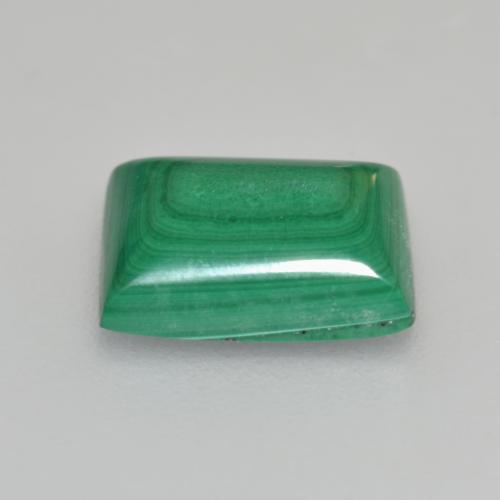 Malachite naturale verde da 2,95 ct, baguette, opaco