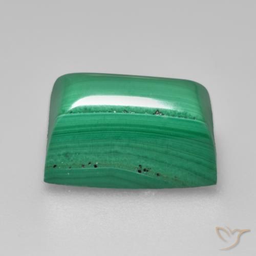 Malachite Verde naturale da 7.26 ct, Taglio a baguette, Opaco