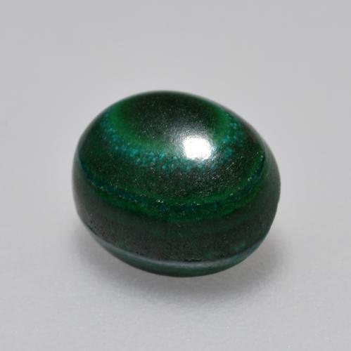 Malachite naturale verde da 2,33 ct, taglio ovale, opaco