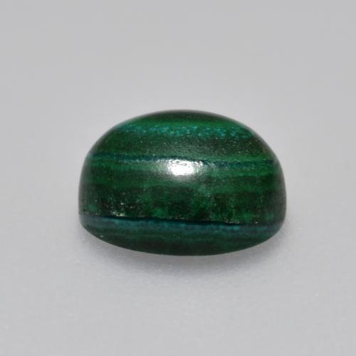 Malachite naturale verde da 2,33 ct, taglio ovale, opaco