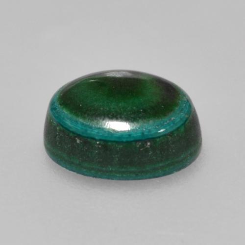 Malachite naturale verde da 1,42 ct, taglio ovale, opaco