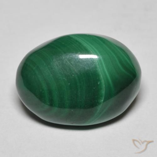 7.83ct Naturale Verde Pino Malachite, Ovale, Opaco