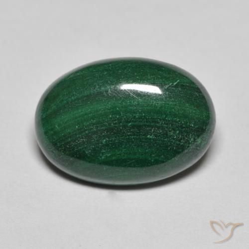 6.61ct Naturale Verde Pino Malachite, Ovale, Opaco