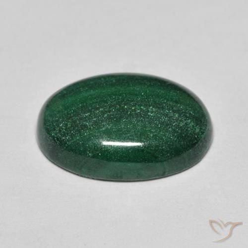 Malachite Verde Pino naturale da 6.61 ct, Ovale, Opaco