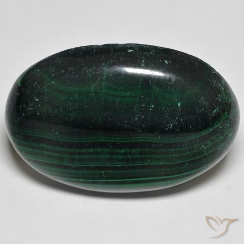 30.12ct Naturale Verde scuro Malachite, Ovale, Opaco