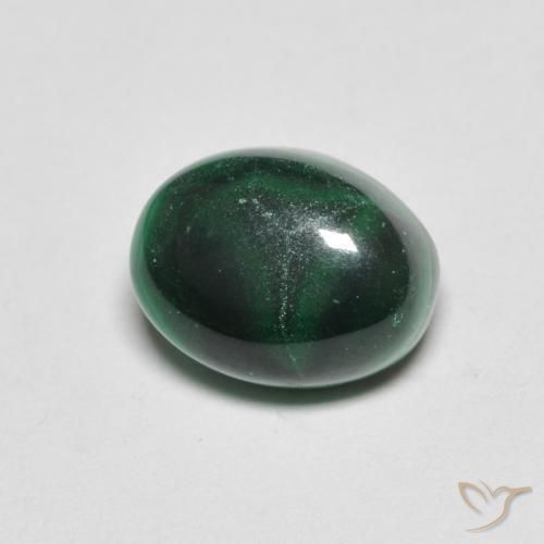 3.10ct Naturale Verde Malachite, Ovale, Opaco