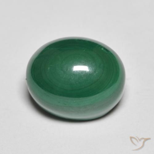 8.35ct Naturale Verde Malachite, Ovale, Opaco
