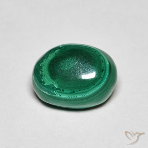 2.72ct Naturale Verde Malachite, Ovale, Opaco