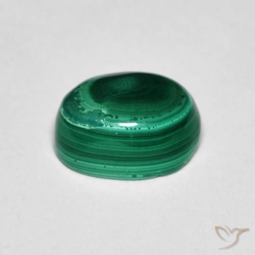 Malachite Verde naturale da 2.72 ct, Ovale, Opaco