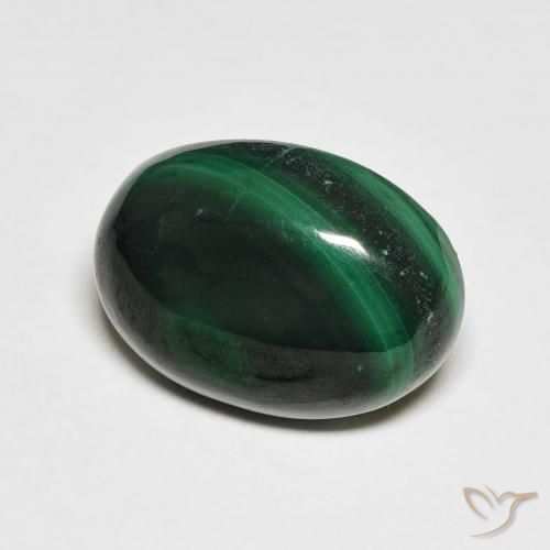 Malachite Verde foresta naturale da 7.10 ct, Ovale, Opaco