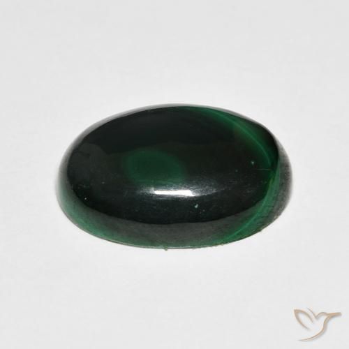 Malachite Verde foresta naturale da 7.10 ct, Ovale, Opaco