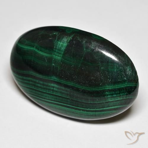 37.71ct Naturale Verde scuro Malachite, Ovale, Opaco