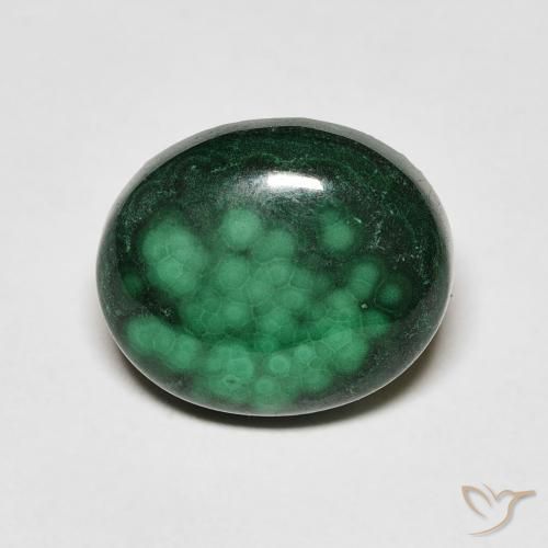 5.88ct Naturale Verde Pino Malachite, Ovale, Opaco