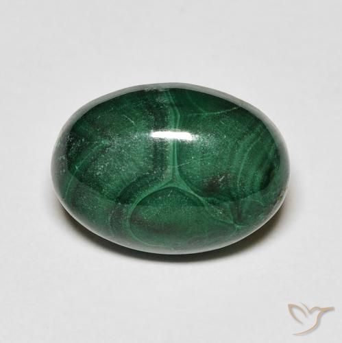 8.47ct Naturale Verde medio Malachite, Ovale, Opaco