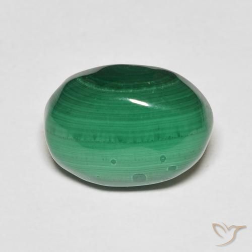 7.62ct Naturale Verde Malachite, Ovale, Opaco