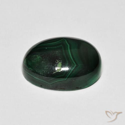 Malachite Verde naturale da 9.88 ct, Ovale, Opaco