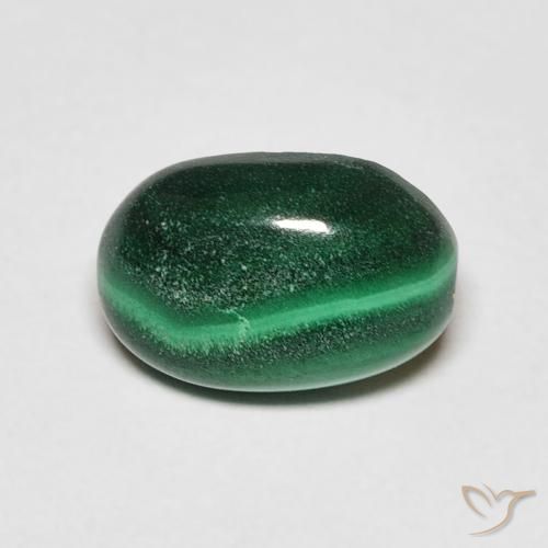 2.27ct Naturale Verde scuro Malachite, Ovale, Opaco