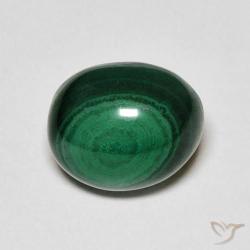 5.19ct Naturale Verde Malachite, Ovale, Opaco