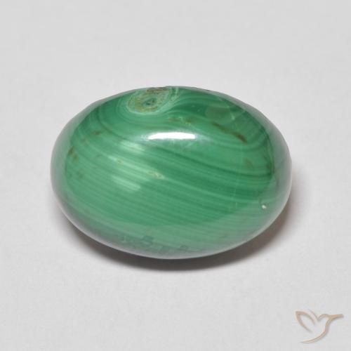 8.24ct Naturale Verde Malachite, Ovale, Opaco