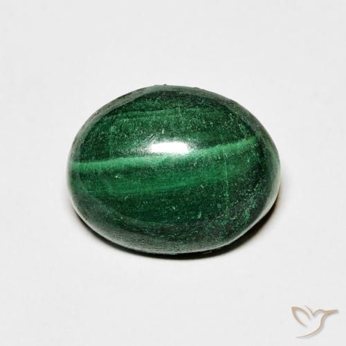 4.66ct Naturale Verde Malachite, Ovale, Opaco