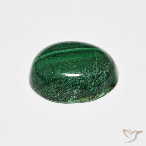 Malachite Verde naturale da 4.66 ct, Ovale, Opaco