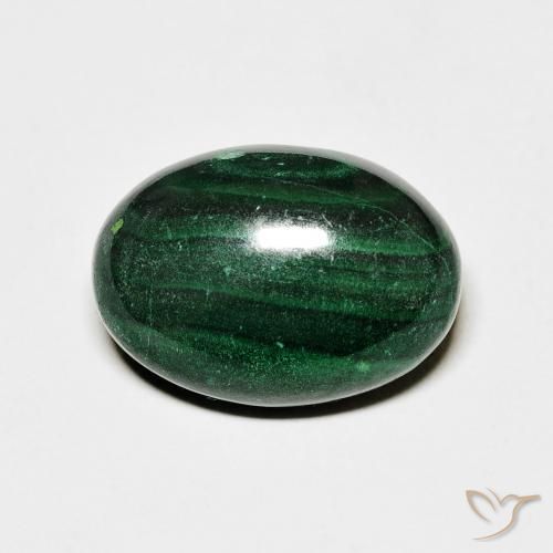 8.01ct Naturale Verde Malachite, Ovale, Opaco