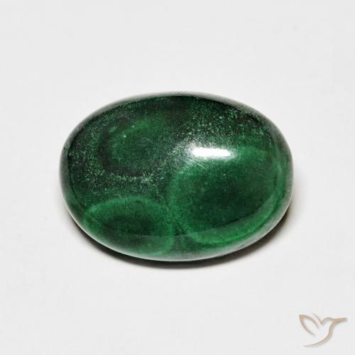 7.83ct Naturale Verde Malachite, Ovale, Opaco